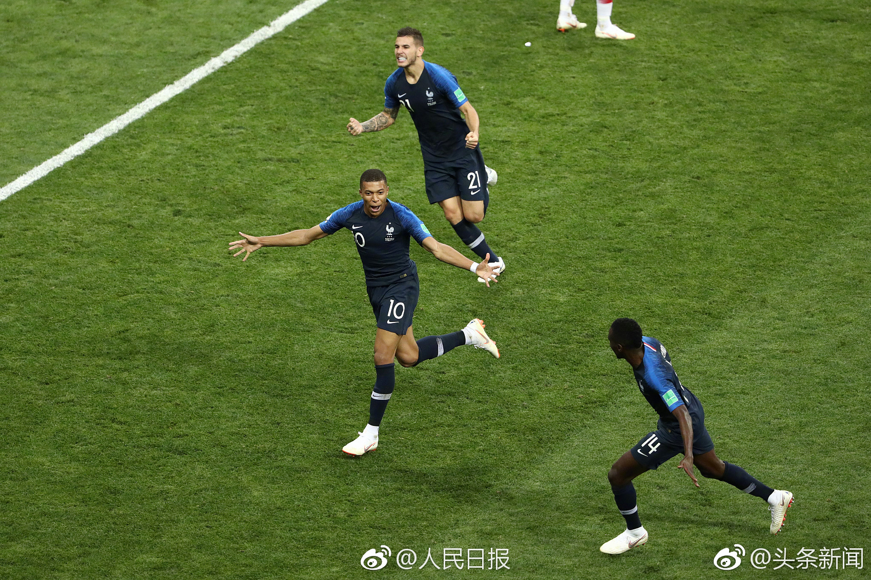 法国逆转克罗地亚，若日尼奥刷新纪录